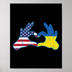 Oekraïne VS trots - Trotse Oekraïens-Amerikaan  Poster