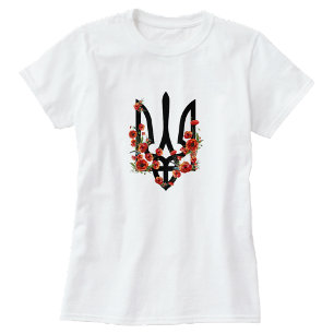 OEKRAÏNE. Wapen. Drietand. Tryzub.  T-shirt