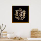 Oekraïne Wapen Poster (Keuken)