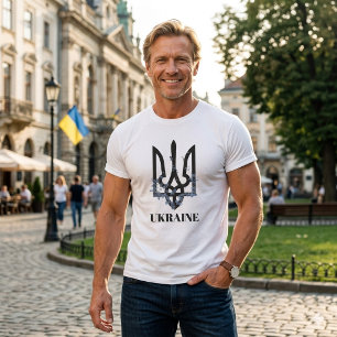 OEKRAÏNE. Wapen. Tri-Blend T-shirt