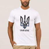 OEKRAÏNE. Wapen. Tri-Blend T-shirt (Voorkant)