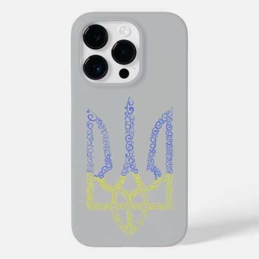 Oekraïne wapen trident tryzub spiraal patroon Case-Mate iPhone case (Achterkant)