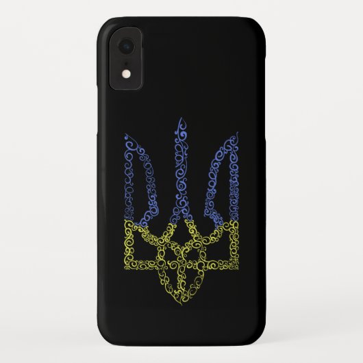 Oekraïne wapen trident tryzub spiraal patroon Case-Mate iPhone case (Achterkant)
