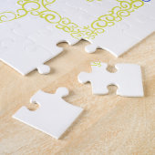 Oekraïne wapen trident tryzub spiraal patroon legpuzzel (Zijkant)