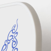 Oekraïne wapen trident tryzub spiraal patroon pickleball paddle (Links Detail)