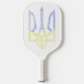 Oekraïne wapen trident tryzub spiraal patroon pickleball paddle (Achterkant)
