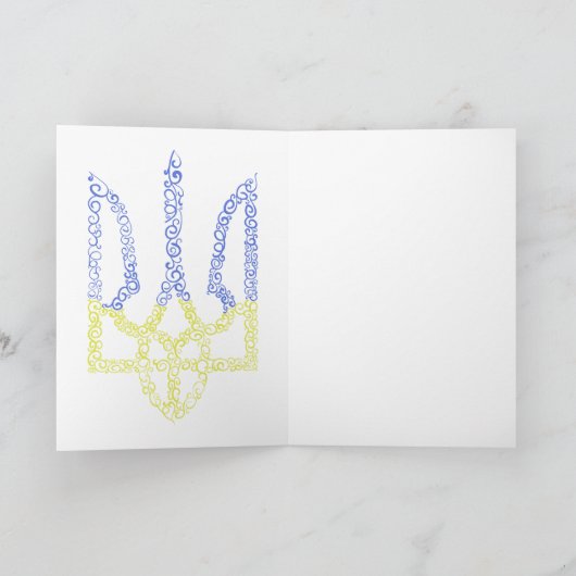 Oekraïne wapen trident tryzub spiraal patroon programma (Binnen)