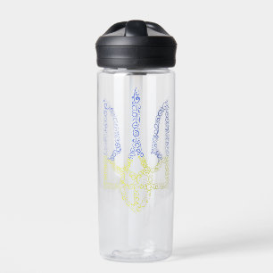 Oekraïne wapen trident tryzub spiraal patroon waterfles