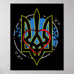 Oekraïne Wapen van Oekraïne Kozak Oekraïens Poster