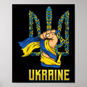 Oekraïne Wapen Wapens Van Oekraïne Trots Oekraïens Poster