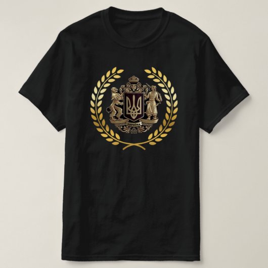 Oekraïne Wapenschild T-Shirt (Design voorkant)