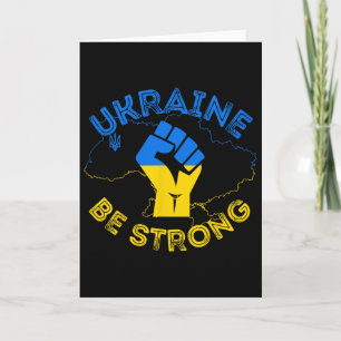 Oekraïne Wees Sterk Steun Oekraïne Sta Bij Oekraïn Kaart