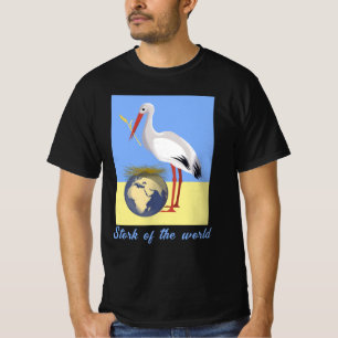 Oekraïne "yellow blue" vredeszonnebloem kleurrijk t-shirt