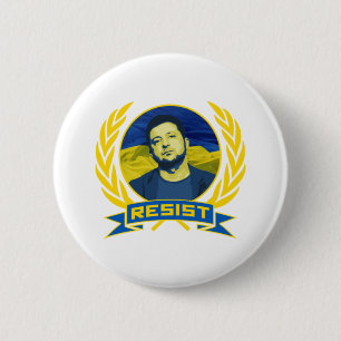 Oekraïne Zelensky Resist Ronde Button 5,7 Cm