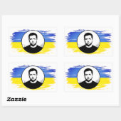 Oekraïne Zelenskyy blue yellow vlag Rechthoekige Sticker (Vel)