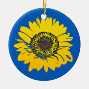 Oekraïne Zonnebloem Keramisch Ornament