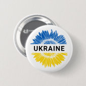 Oekraïne - Zonnebloem - Oekraïense solidariteit Ronde Button 5,7 Cm (Voorkant /achterkant)