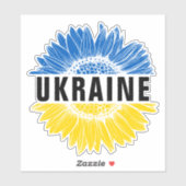 Oekraïne - Zonnebloem - Oekraïense solidariteit Sticker (Vel)