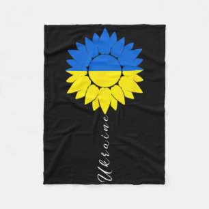 Oekraine Zonnebloem Oekraïense Vlag Ik Sta Met Oek Fleece Deken