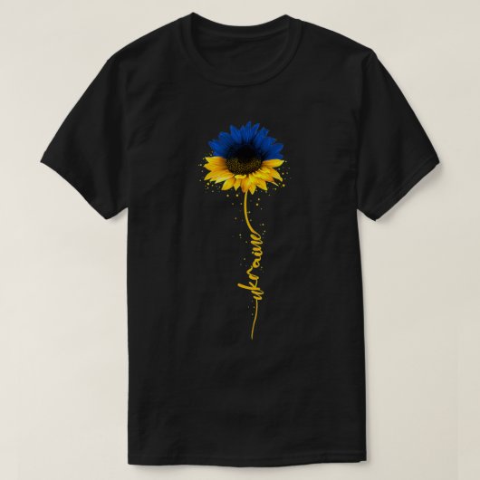Oekraïne - Zonnebloem - Oekraïense vlag met Oekraï T-shirt (Design voorkant)