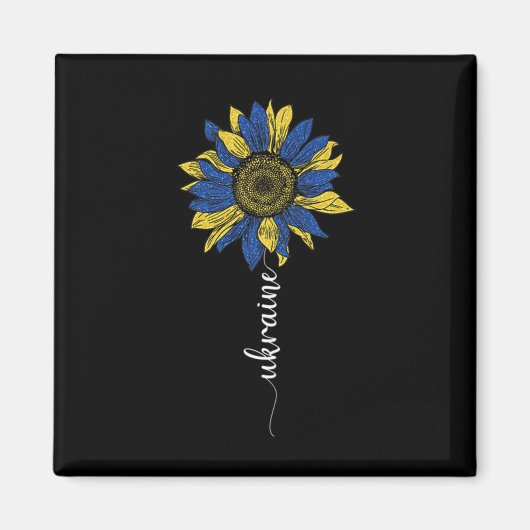 Oekraïne -  zonnebloem - Oekraïne - stand met het  Magneet (Voorkant)