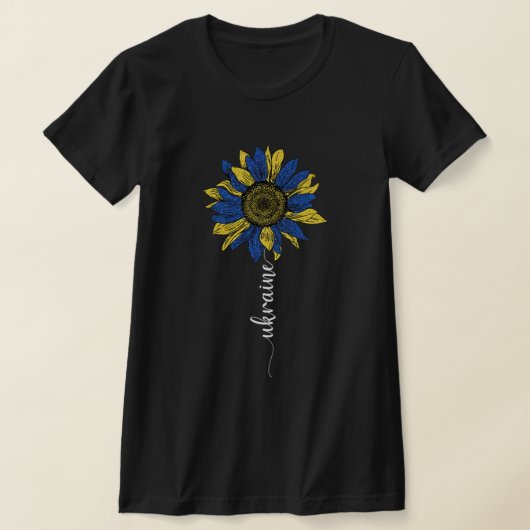 Oekraïne -  zonnebloem - Oekraïne - stand met het  T-shirt (Laagn)
