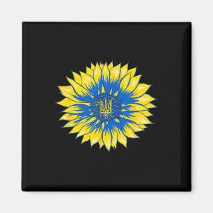 Oekraïne zonnebloem shirt retro bloemmotief Oekraï Magneet