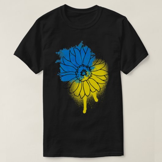 Oekraïne Zonnebloem T. Vlag Col. T-shirt (Design voorkant)