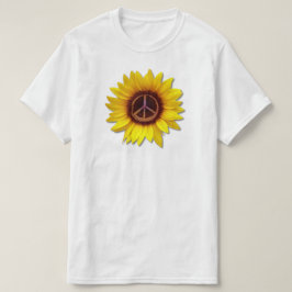 Oekraïne Zonnebloem Vrede Symbool Teken Tegen de O T-shirt