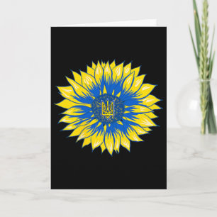 Oekraïne Zonnebloem Zakstijl Retro Bloem Oekraïne Kaart