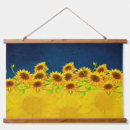 Oekraïne Zonnebloemen voor Vredesmuur Hangen Hangend Wandkleed