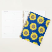 Oekraïne zonnebloemgeel en blauw bloempatroon planner (Display)