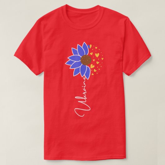 Oekraïne - Zonnebloemheart T-shirt (Design voorkant)