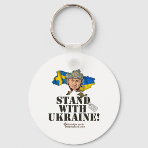 Oekraïne Zweden Zelensky Steun Oekraïne  Sleutelhanger