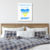 Oekraïners zijn een kunstwerk canvas afdruk (Insitu (Slaapkamer))