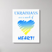 Oekraïners zijn een kunstwerk canvas afdruk (Voorkant)