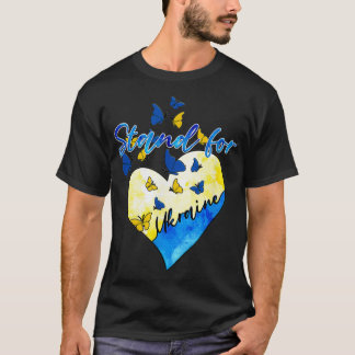 Oekraïnes liefdesvlindervlag Oekraine T-shirt