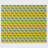 Oekraïnes pakpapier, Oekraïense vlaggenpatriottisc Cadeaupapier (Vlak)