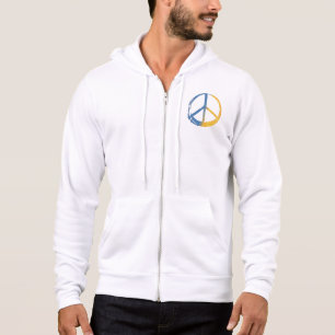 Oekraïnes - PEACE Symbool Blue Yellow Ukraine War Hoodie
