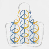 Oekraïnes - PEACE Symbool Blue Yellow Ukraine War Schort (Voorkant)