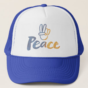 Oekraïnes - PEACE-symbool V-Sign Oekraine tegen de Trucker Pet