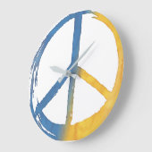 Oekraïnes - Tijd voor het PEACE-symbool Oekraïne-o Grote Klok (Hoek)