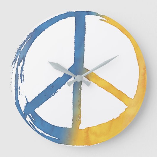 Oekraïnes - Tijd voor het PEACE-symbool Oekraïne-o Grote Klok (Voorkant)