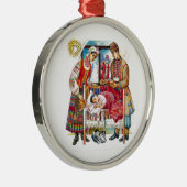 Oekrainian Christmas Day Metalen Ornament (Rechts)