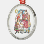 Oekrainian Christmas Day Metalen Ornament (Links)
