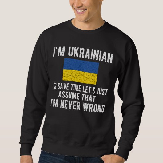 Oekrainian Heritage Ukraine Roots Oekrainian Flag Trui (Voorkant)