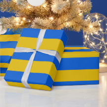 Oekraïns pakpapier | Oekraïnse vlag Cadeauverpakki