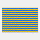 Oekraïnse blauwe en gele cadeaus inpakpapier vel (Voorkant)
