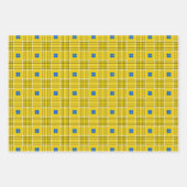 Oekraïnse blauwe en gele spellen inpakpapier vel (Voorkant 3)