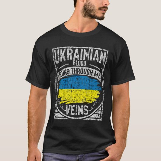 Oekraïnse bloedingen lopen door mijn zegen t-shirt (Voorkant)